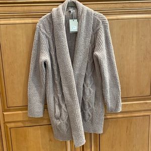 Barefoot Dreams CozyChic Cabin Cable Cardigan NWT